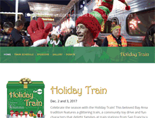 Tablet Screenshot of holiday-train.org